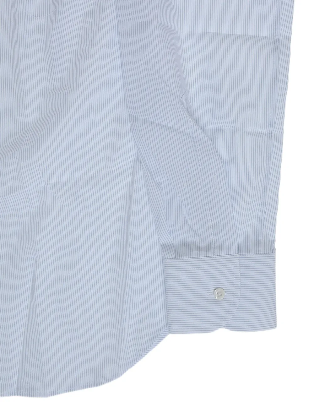 Corneliani striped French-collar shirt Blauw