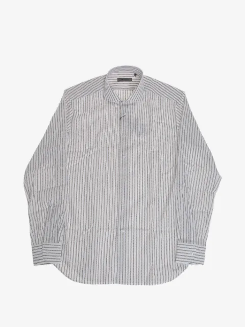Corneliani striped French-collar shirt