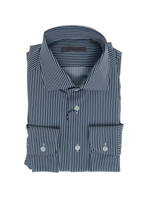 Corneliani camisa sin arrugas con motivo de rayas