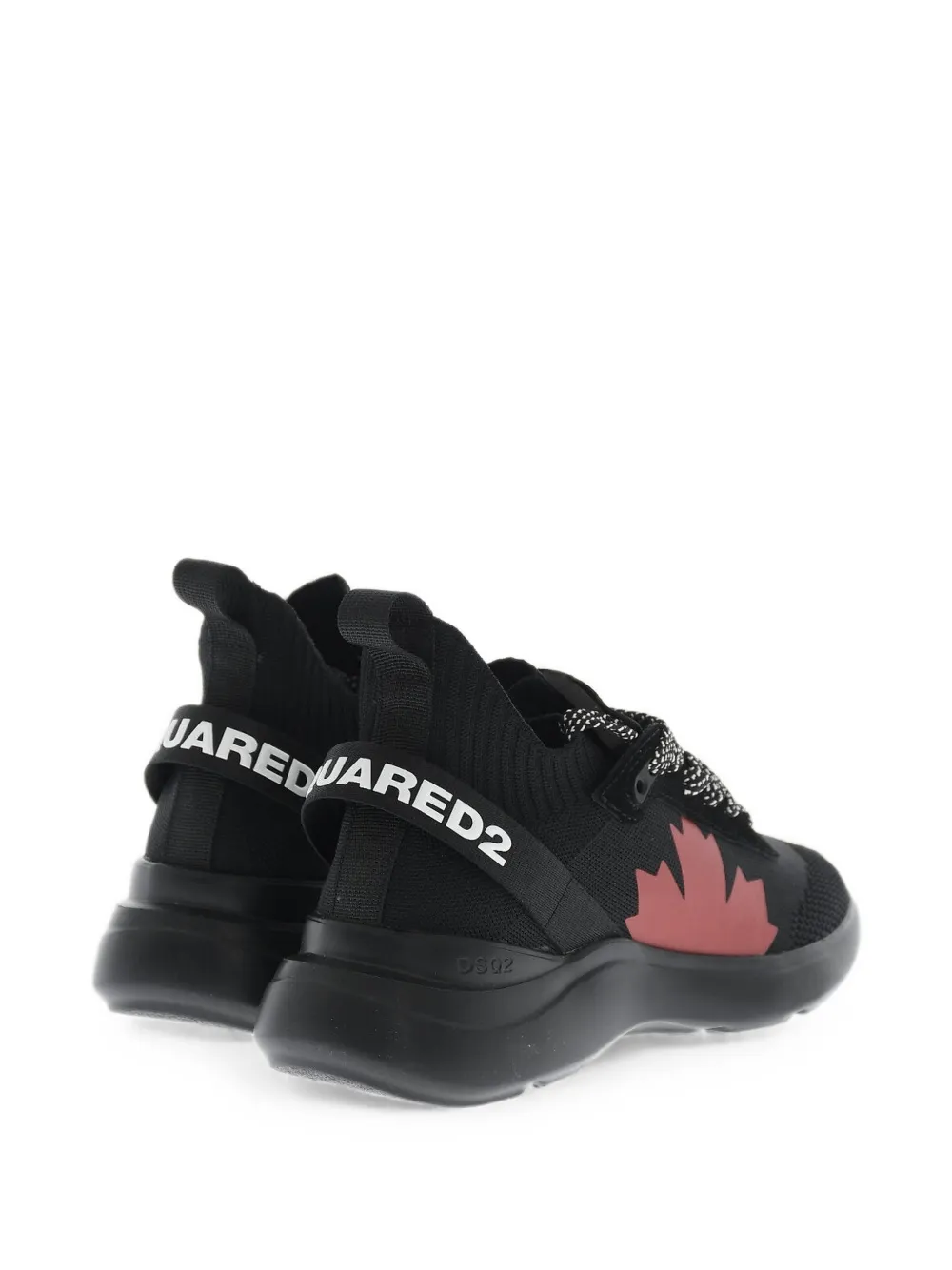 DSQUARED2 FLY sneakers met logoband Zwart