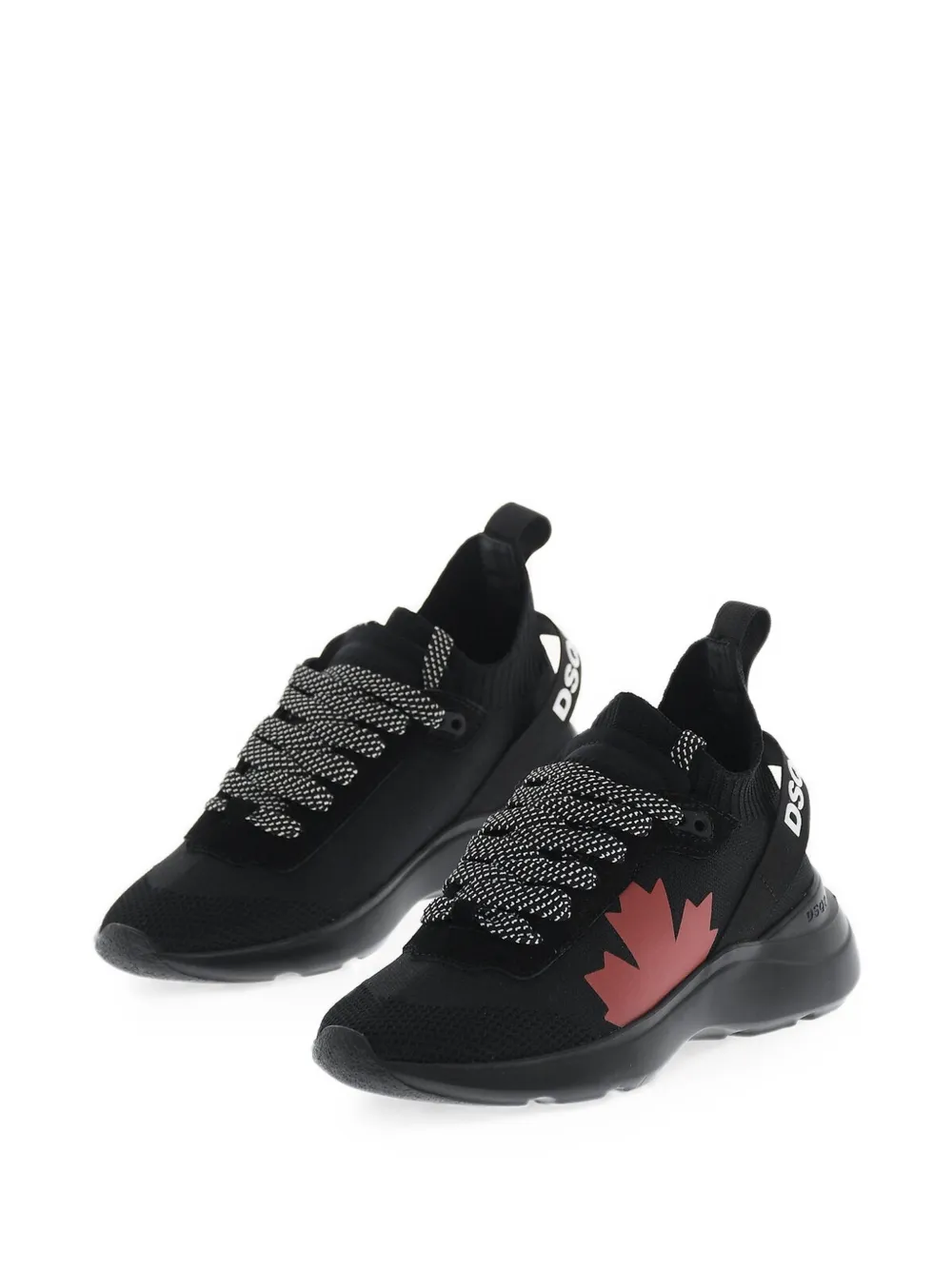 DSQUARED2 FLY sneakers met logoband Zwart