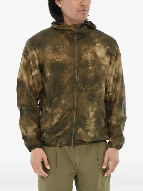 Woolrich tie-dye effect hooded jacket