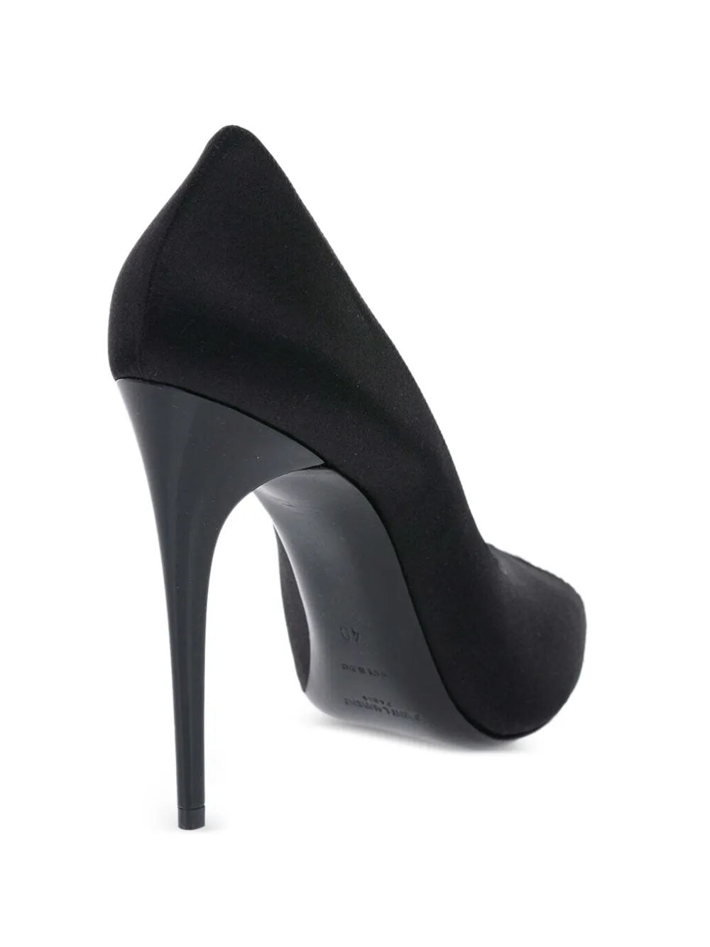 Saint Laurent Pumps verfraaid met stras en open neus Zwart