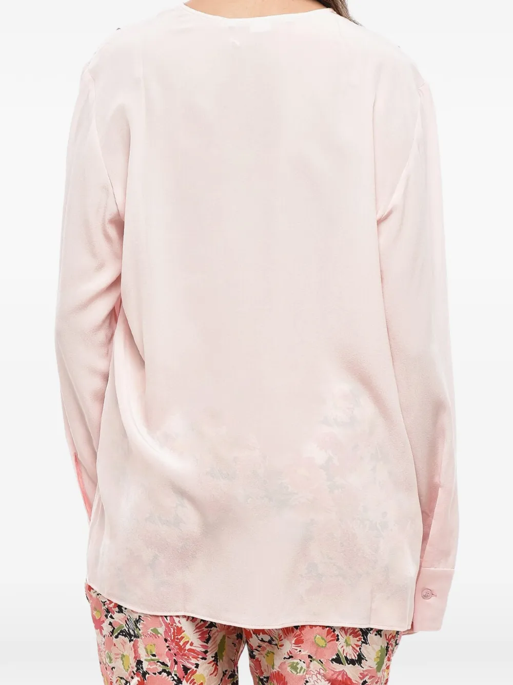 Stella McCartney Emmalee blouse met V-hals Roze