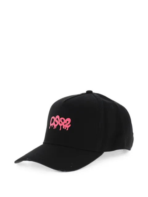 DSQUARED2 casquette unie à logo fluorescent