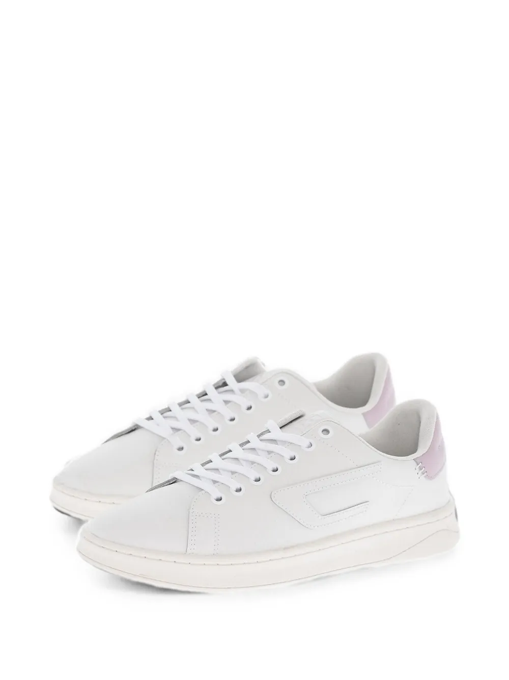 Diesel S-Athene leren low-top sneakers Wit
