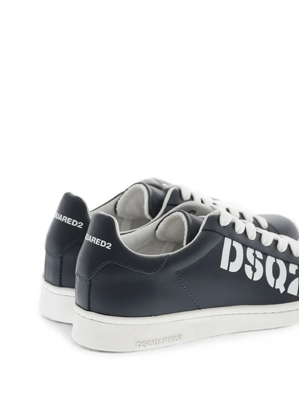 DSQUARED2 Boxer logo-print sneakers Blauw