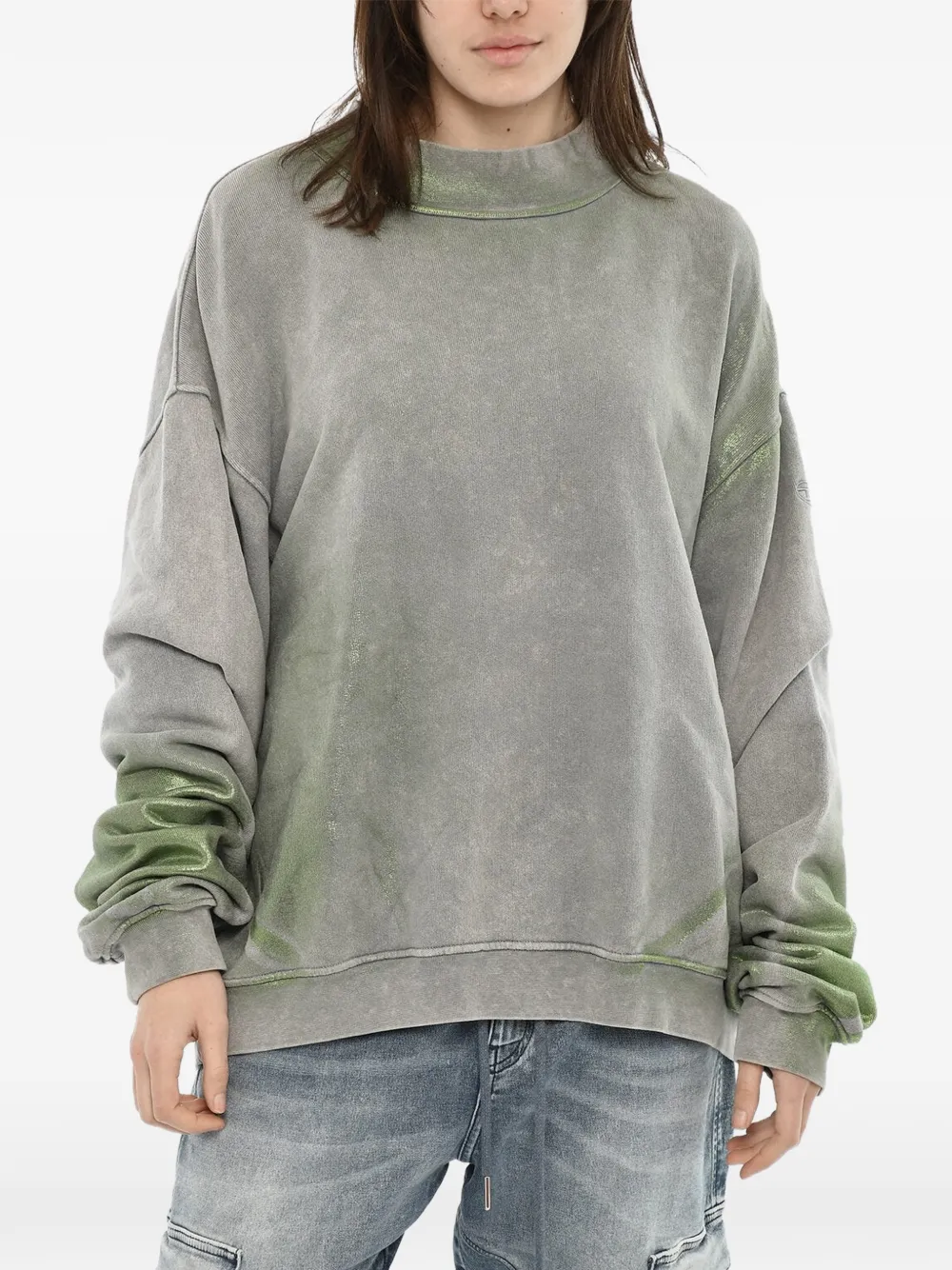 Diesel crew-neck oversized sweatshirt - Grau