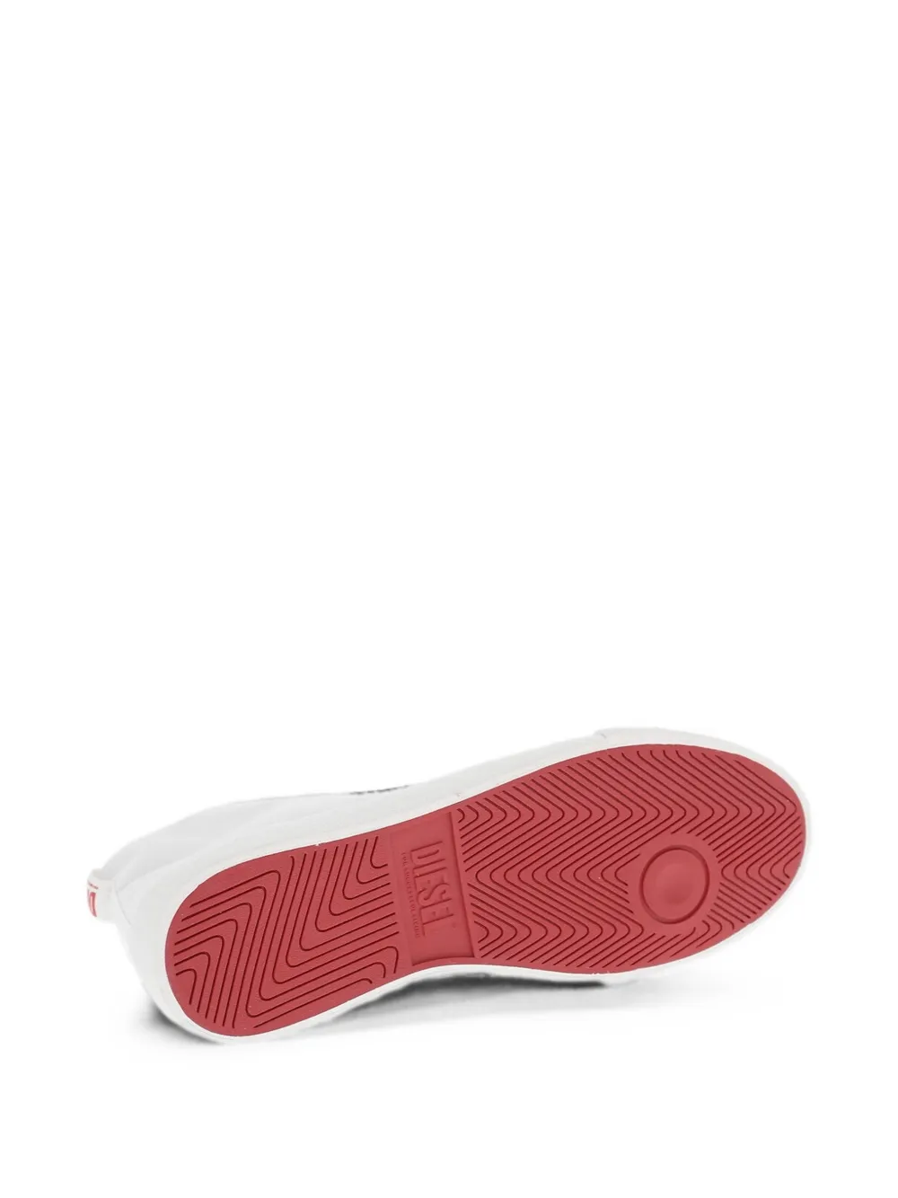Diesel S-Athos canvas mid-top sneakers Wit