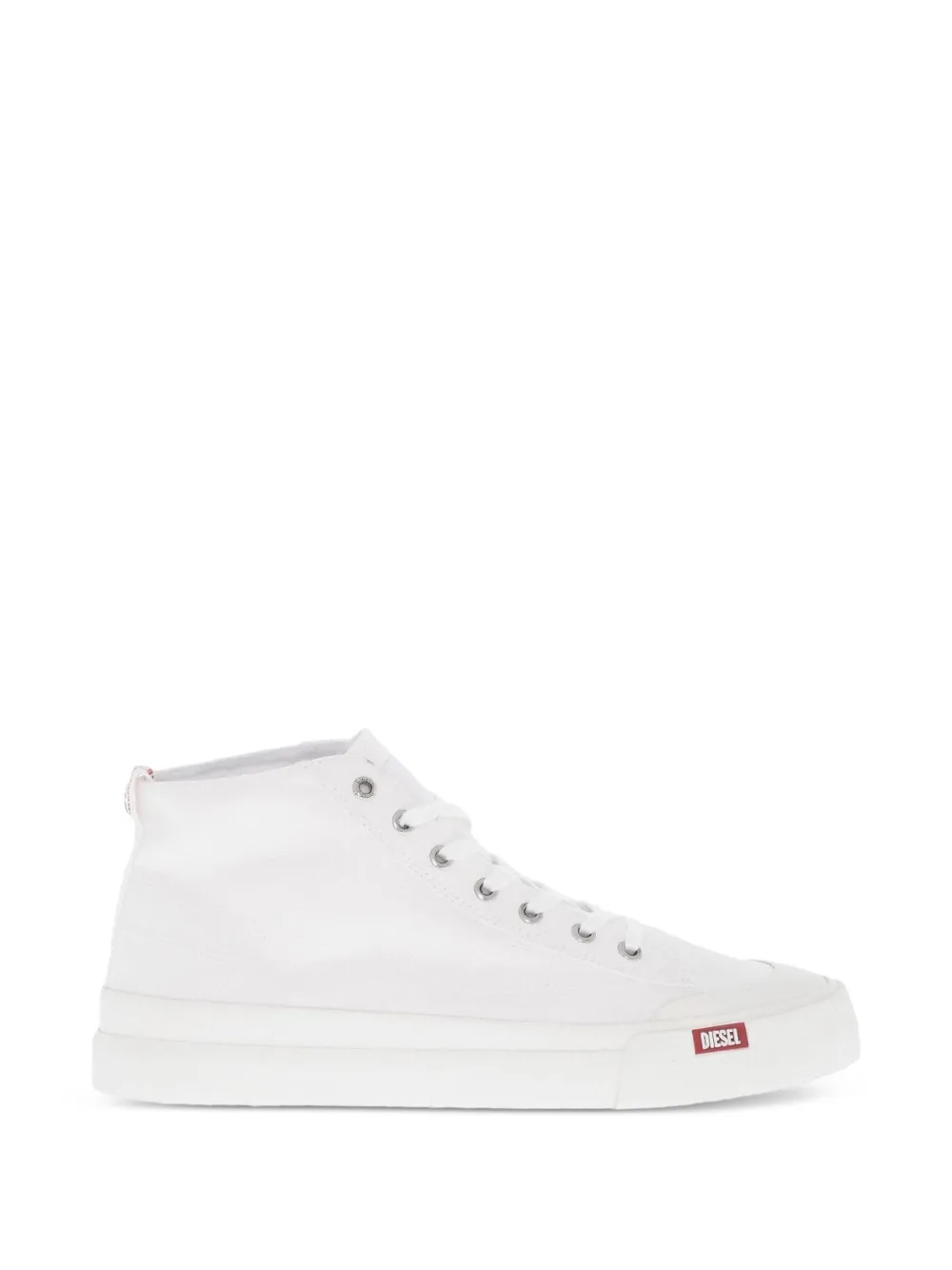 Diesel S-Athos canvas mid-top sneakers - Weiß