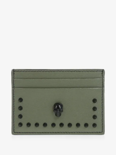 Alexander McQueen Skull studded card holder