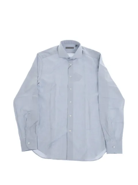 Corneliani Camisa oxford com colarinho francês