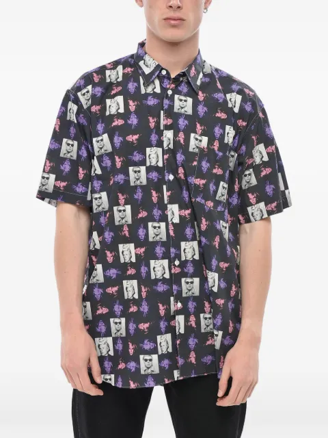 Comme Des Garçons Shirt Andy Warhol printed cotton shirt