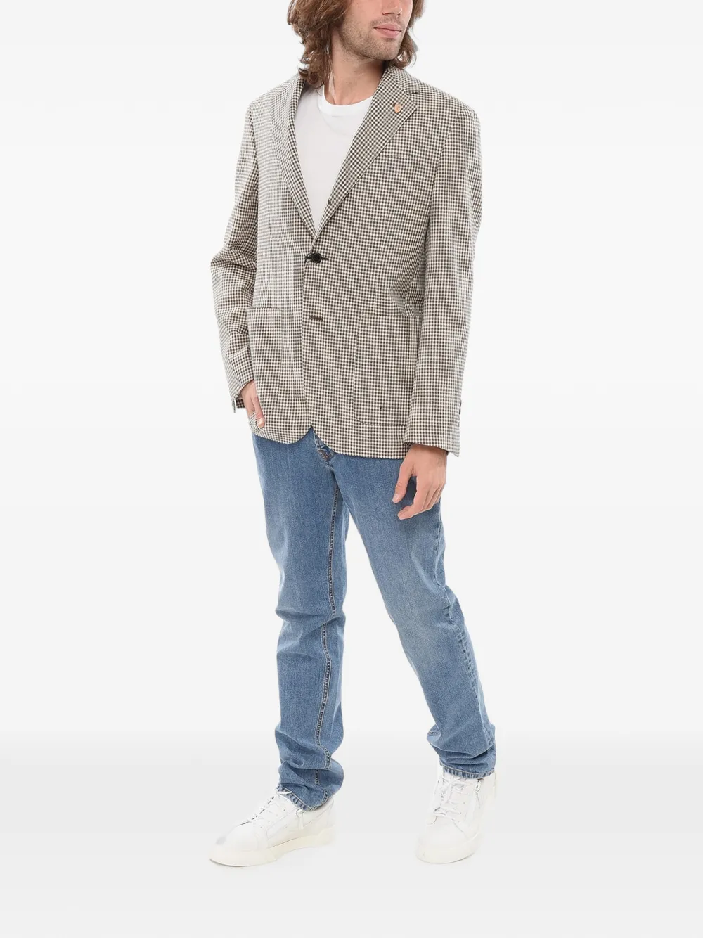 Corneliani checked single-breasted blazer | Blazers | Image 2
