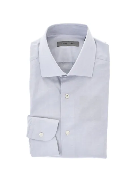 Corneliani cotton poplin French-collar shirt