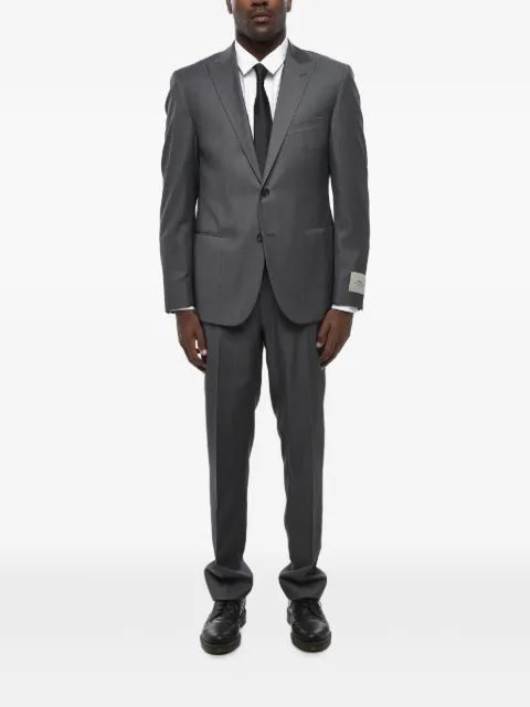 Corneliani peak-lapel virgin-wool suit