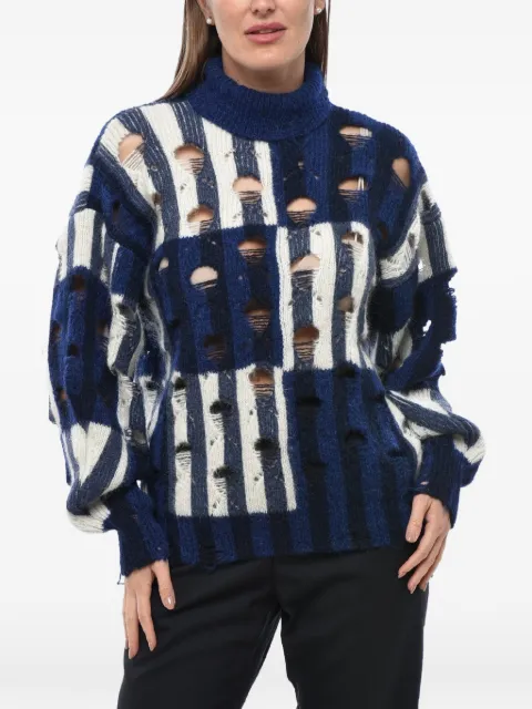 Off-White Shibori distressed sweater
