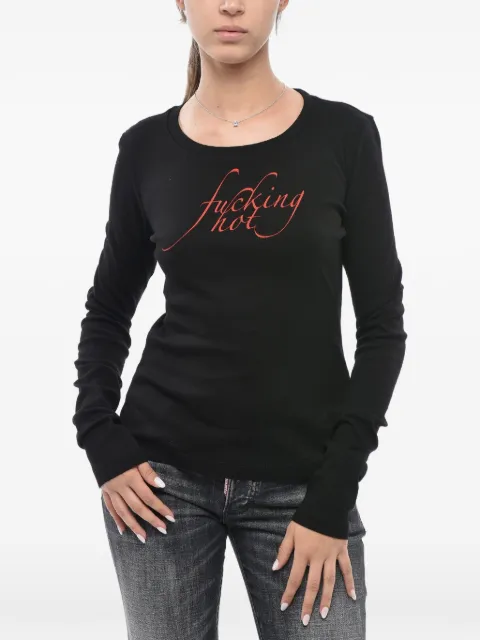 DSQUARED2 logo-print long-sleeve T-shirt