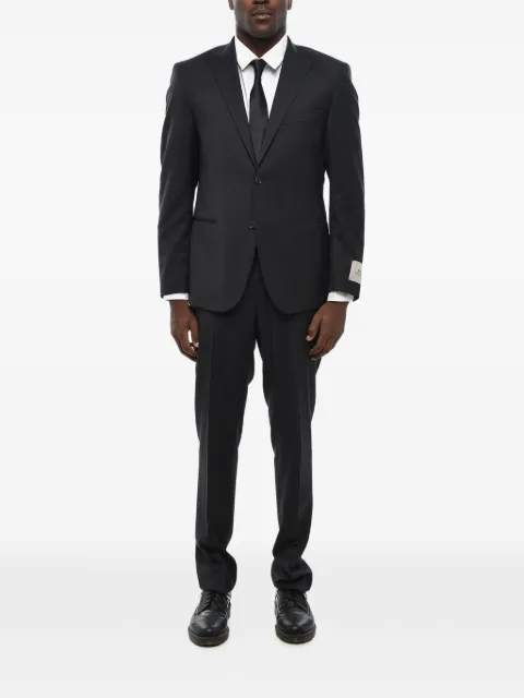 Corneliani peak-lapel single-breasted suit