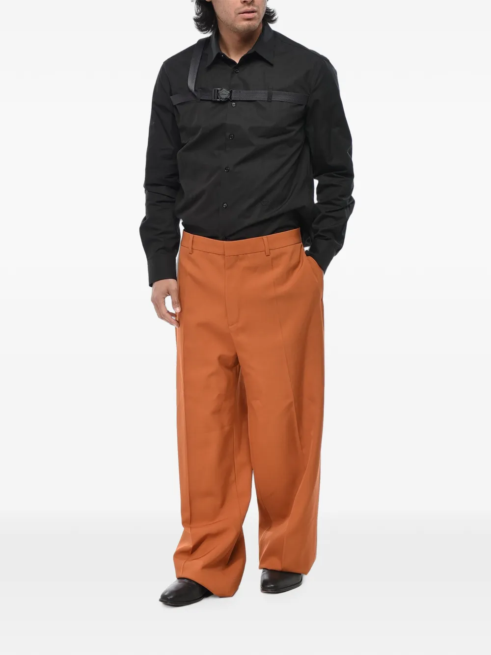 Off-White Wollen broek Oranje
