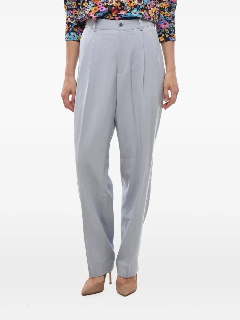 Stella McCartney Large Bar with double pleats - Grau
