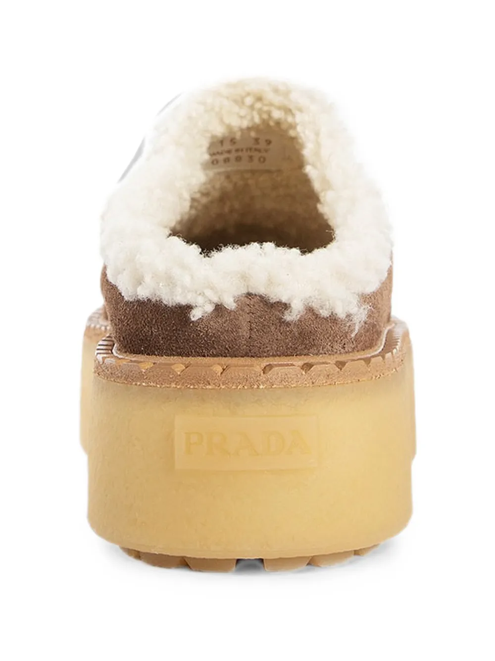 Prada shearling-trim mules Bruin