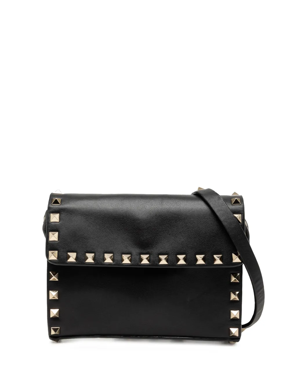 Valentino Garavani Pre-Owned 2000-2017 Mini Leather Rockstud crossbody bag - Schwarz