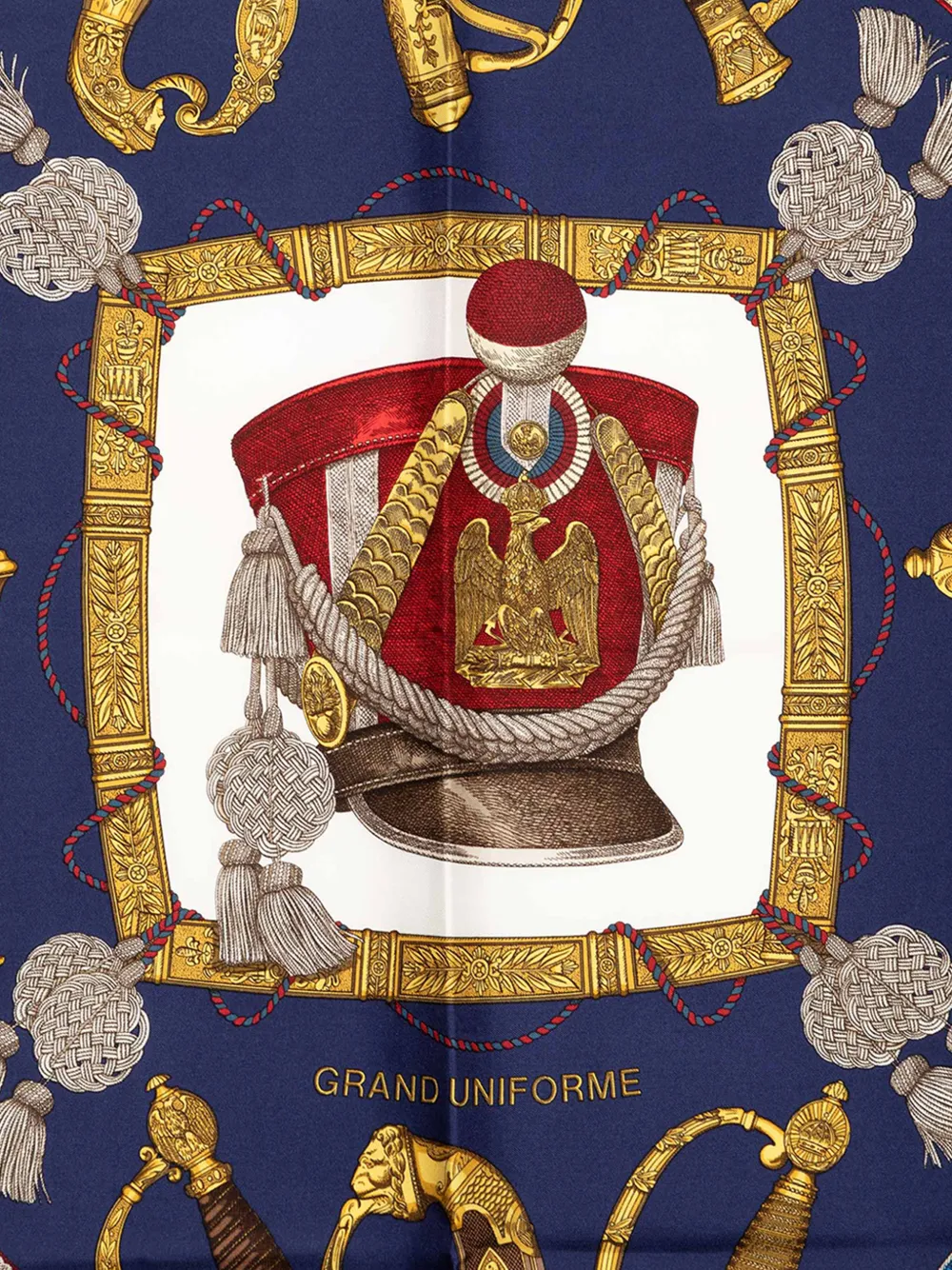HERMES エルメス GRAND UNIFORME シルクスカーフ Hermès Pre-Owned 2000-2026 グランド ユニフォーム 90 シルクスカーフ