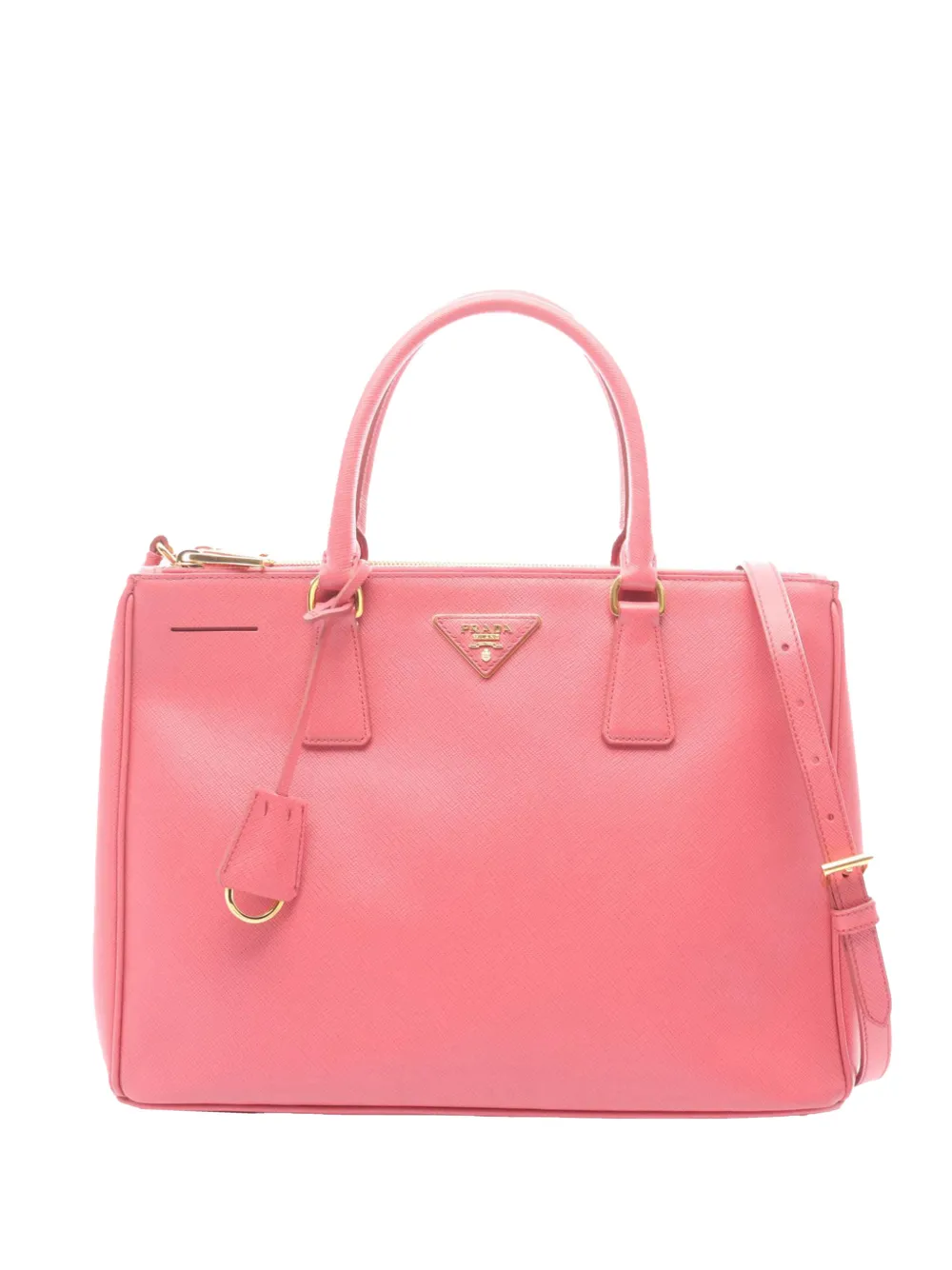Prada Pre-Owned 2013-2026 Medium Saffiano Lux Galleria Double Zip satchel - Rosa