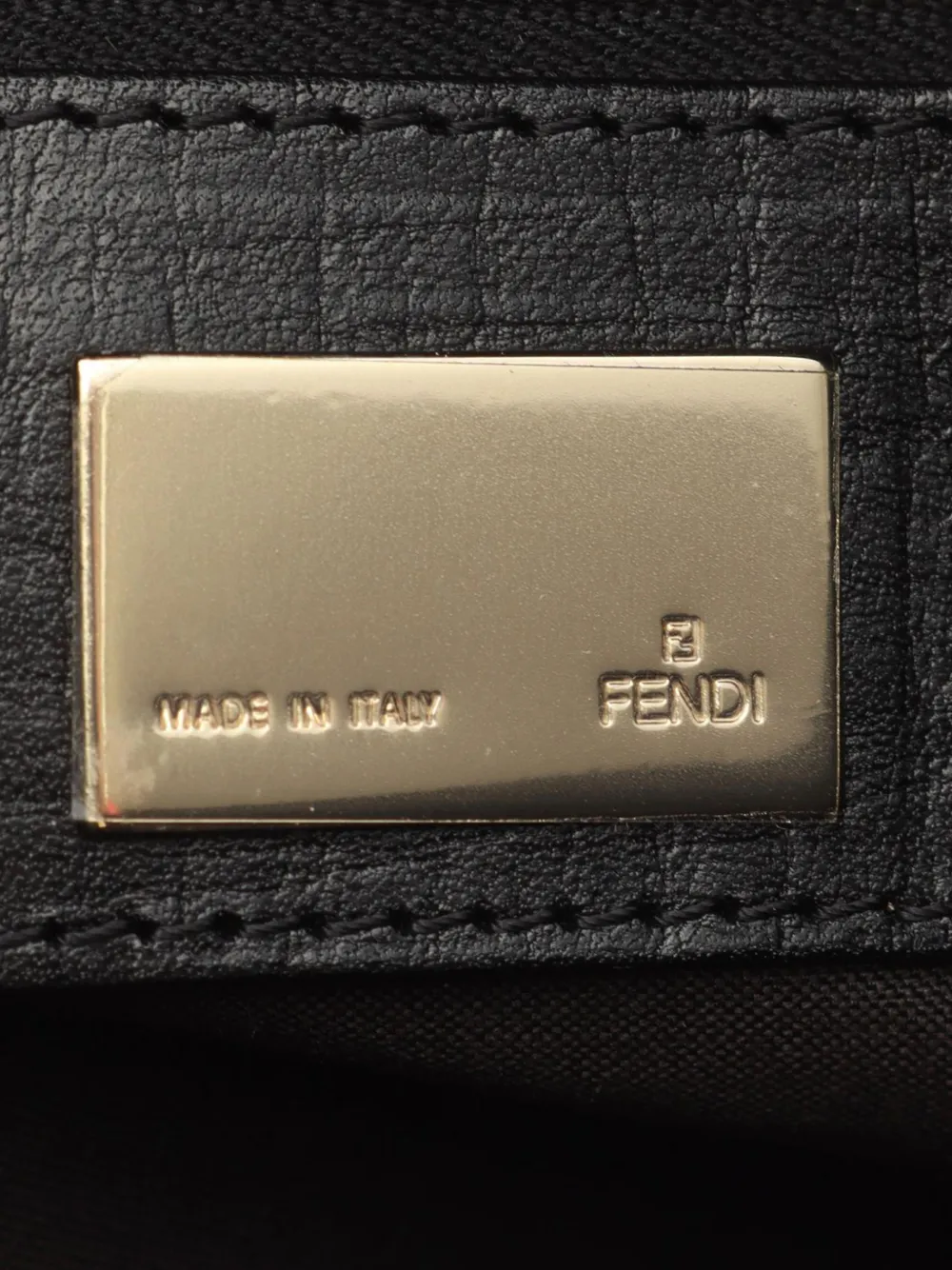 Fendi Pre-owned 2000-2010 Zucchino Canvas Tote Bag in Black, view 5
