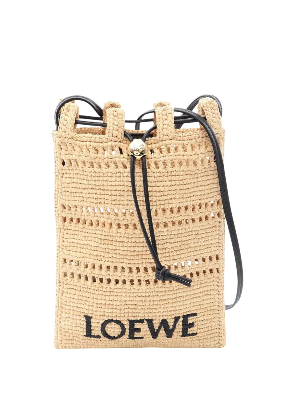 Loewe Pre-Owned 2010-2026 Paulas Ibiza Raffia crossbody bag - Neutrals