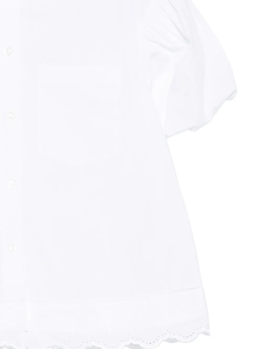 Simone Rocha Broderie anglaise blouse verfraaid met parels Wit