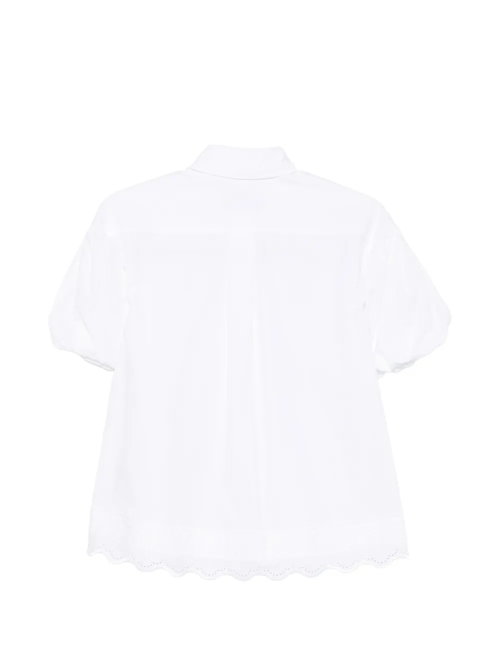 Simone Rocha Broderie anglaise blouse verfraaid met parels Wit