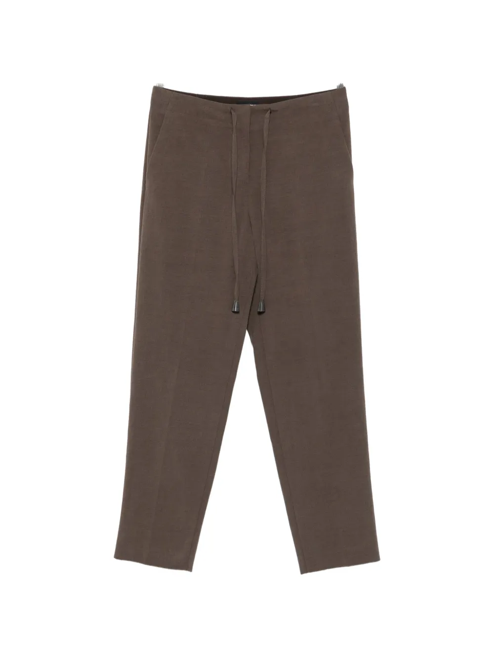 Giorgio Armani drawstring straight-leg trousers - Grau