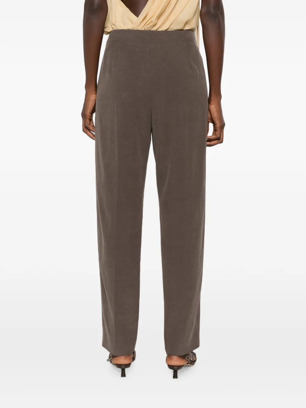 Giorgio Armani Straight broek met trekkoord Grijs