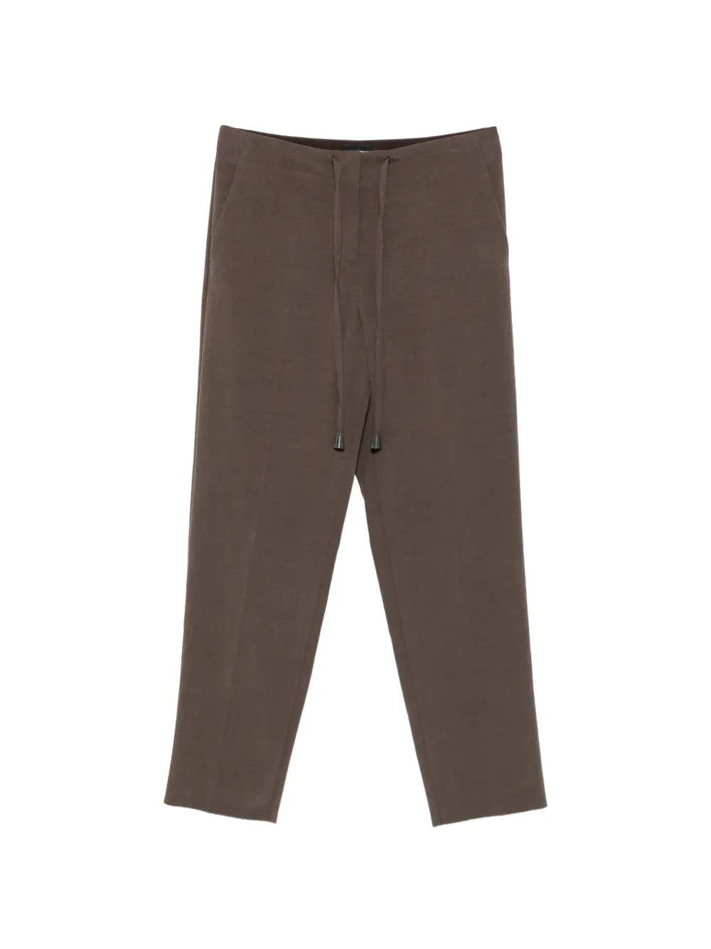 Giorgio Armani drawstring straight-leg trousers - Grigio