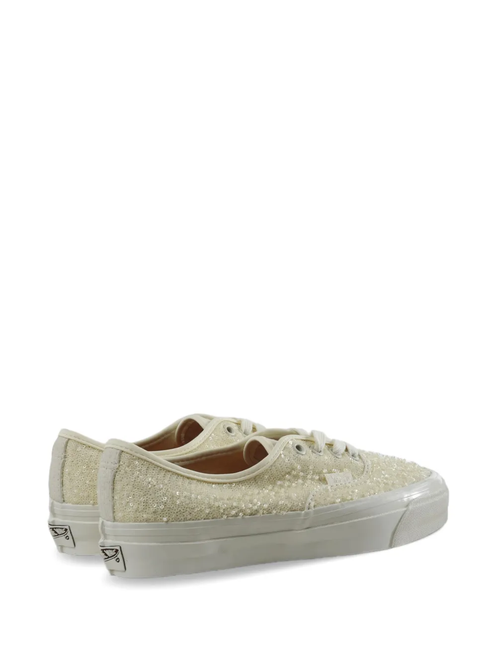 Vans Authentic sequin-embellished sneakers Beige