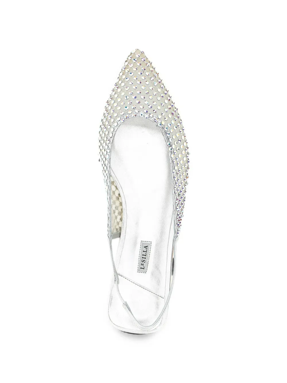 Le Silla Gilda crystal-embellished ballet flats Zilver