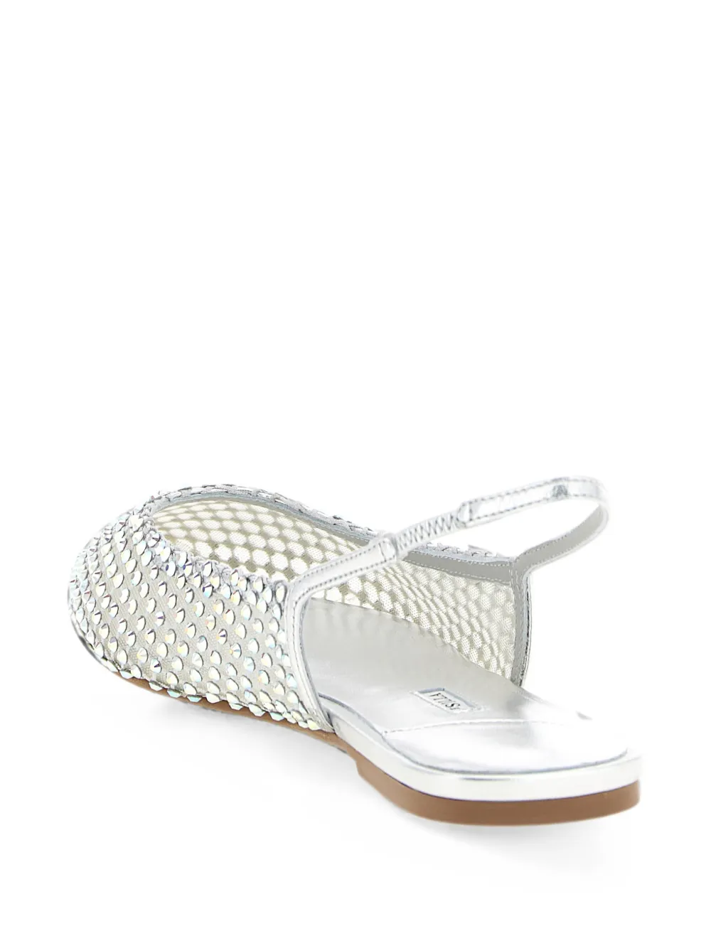 Le Silla Gilda crystal-embellished ballet flats Zilver
