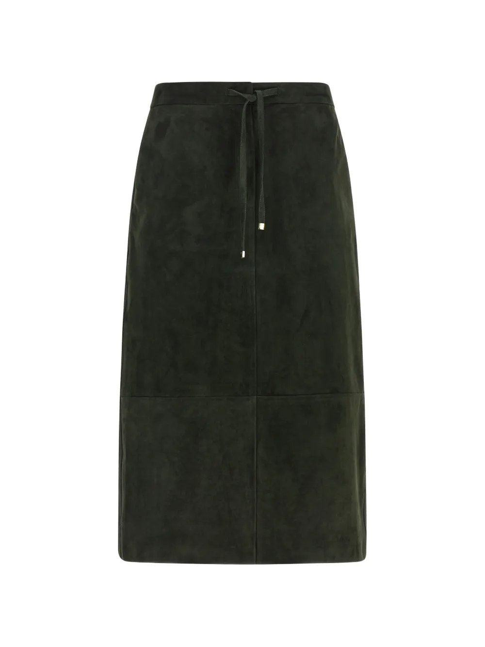 Max Mara suede midi skirt - Green