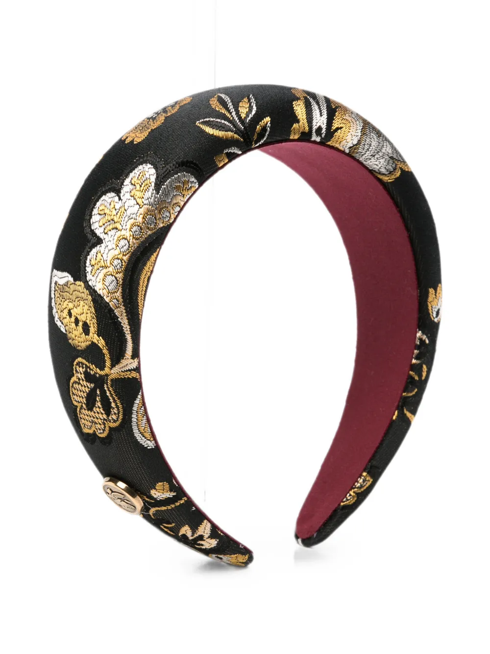ETRO floral-jacquard padded headband - Nero