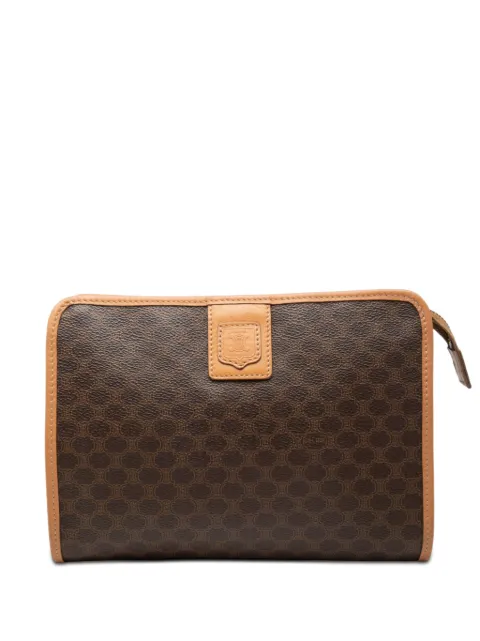 Celine Pre-Owned 2012 Macadam Coated Canvas clutch bag