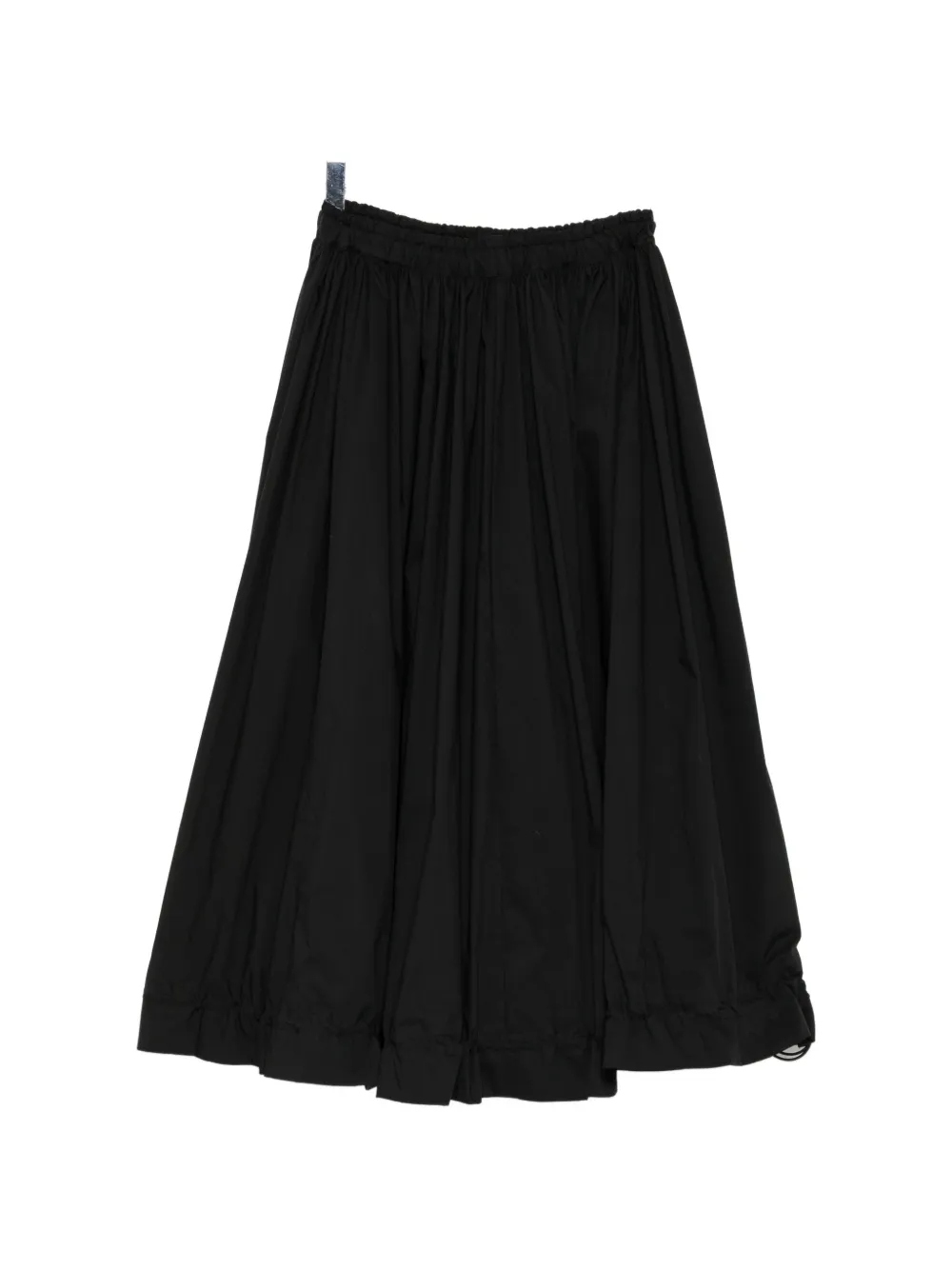 Yohji Yamamoto Gesmockte midi-rok Zwart