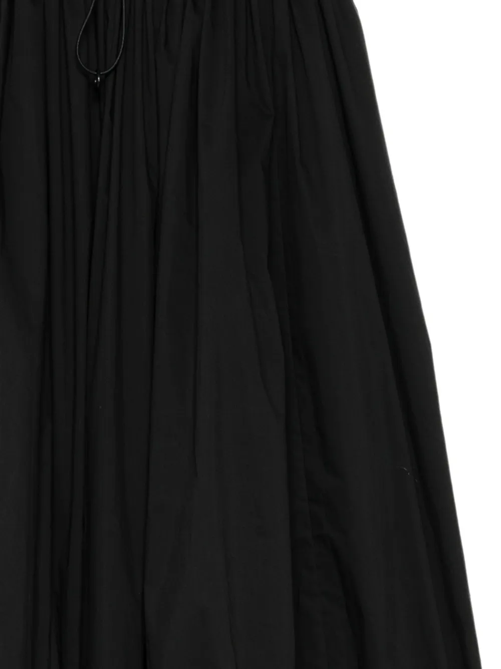 Yohji Yamamoto Gesmockte midi-rok Zwart