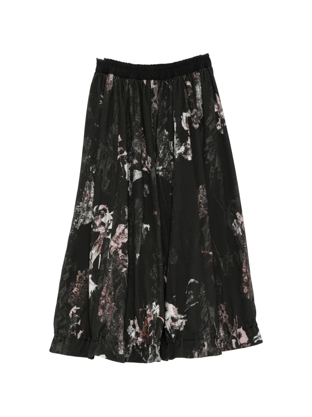 Yohji Yamamoto Rok met trekkoord Zwart