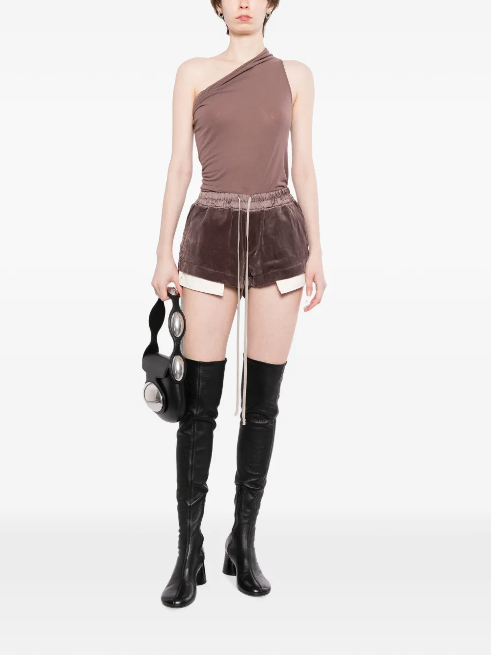 Rick Owens Shorts met trekkoord Bruin