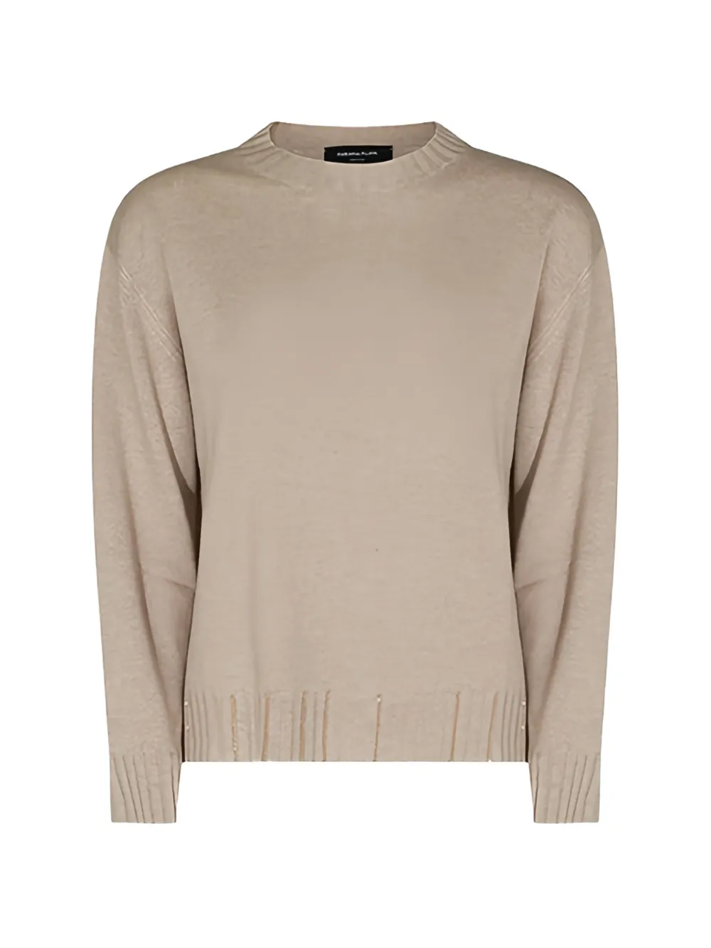 Fabiana Filippi ribbed-trim bead-embellished sweater - Toni neutri