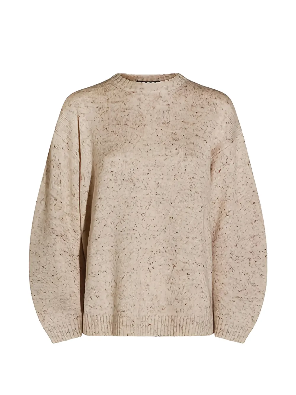 Fabiana Filippi flecked-knit crew-neck sweater - Neutrals