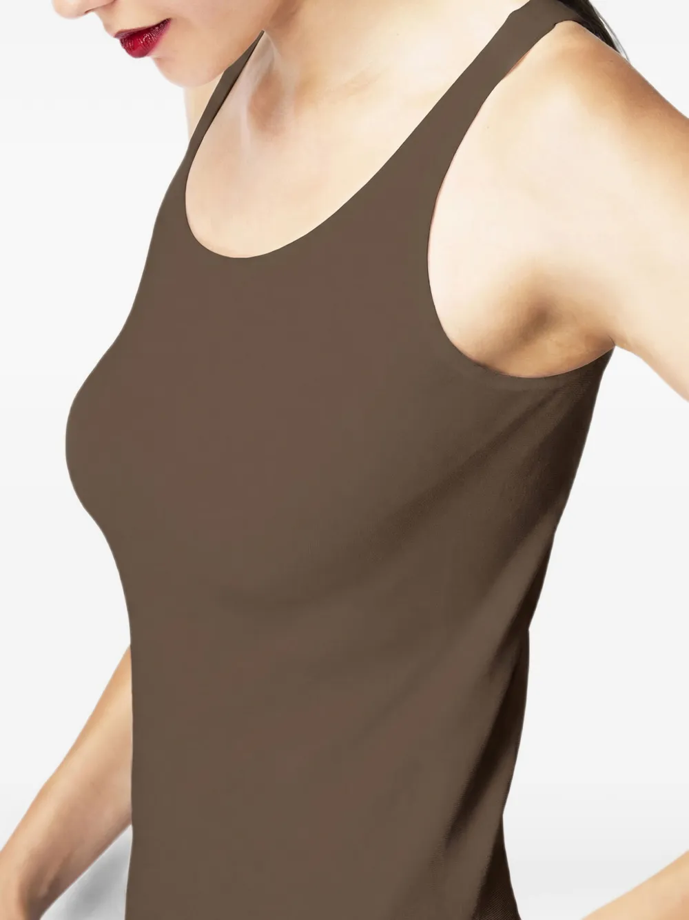 Wolford Jamaika ronde gebreide top Bruin