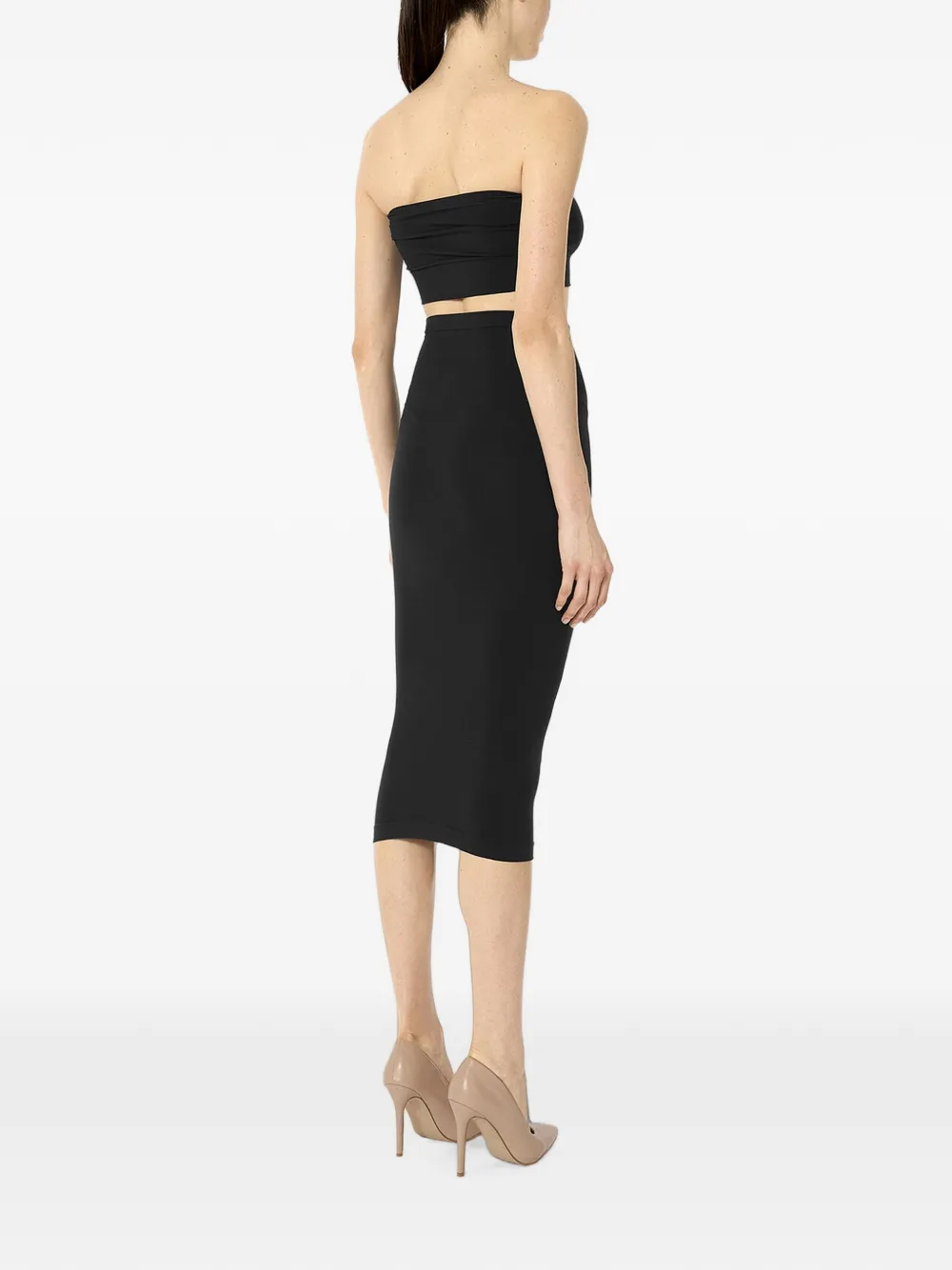 Wolford Naadloze jersey midi-rok Zwart